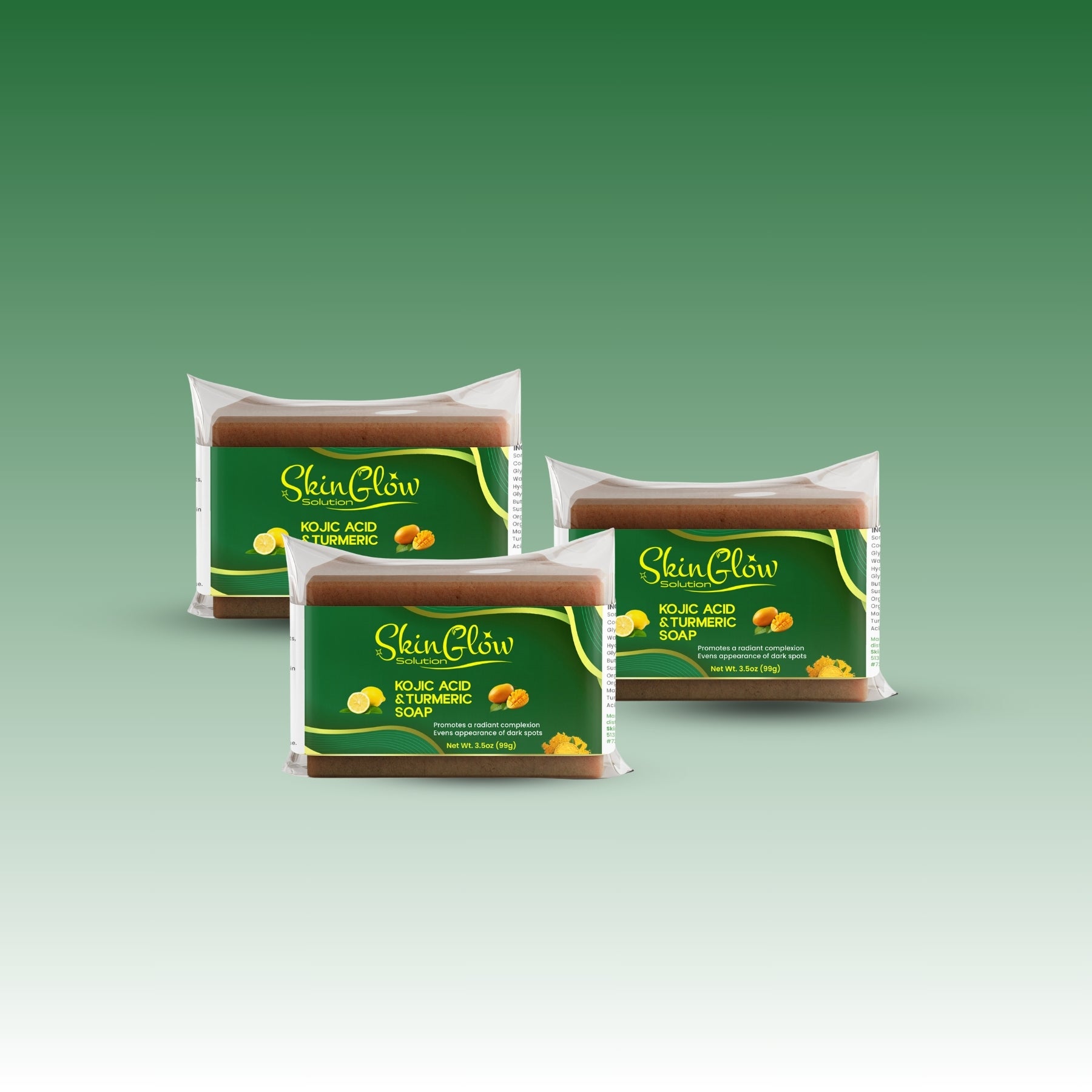 Glow Trio: Kojic Acid & Turmeric Soap Bundle
